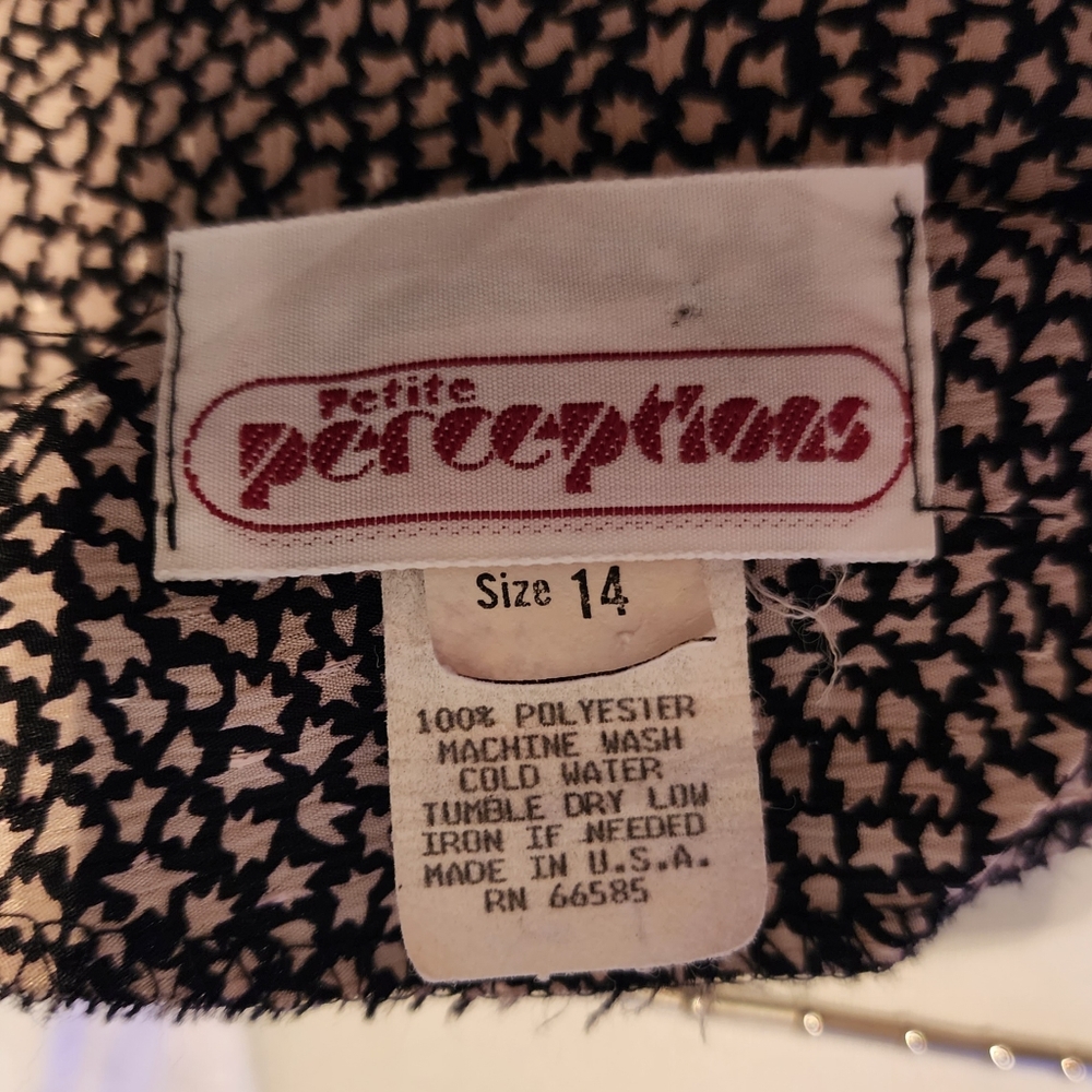 Petites Perceptions 80's Vintage Dress - Picture 4 of 7